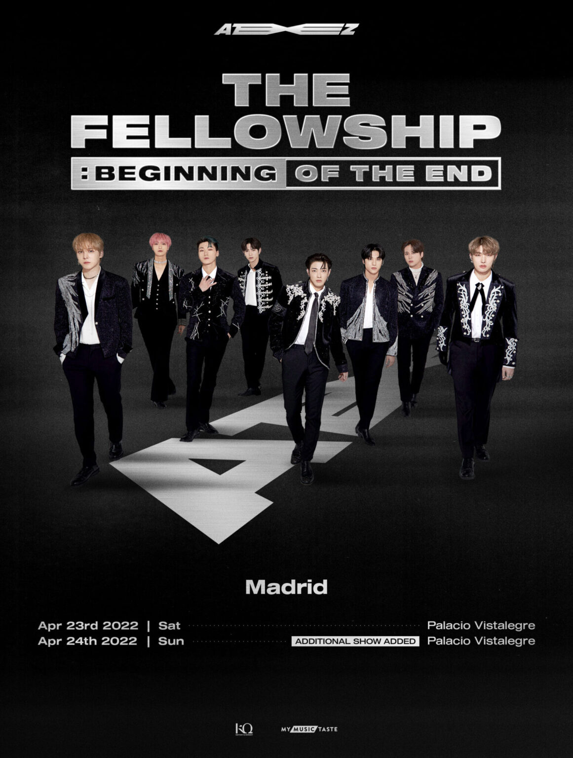 Ateez ATEEZ WORLD TOUR THE FELLOWSHIP BEGINNING OF THE END IN MADRID